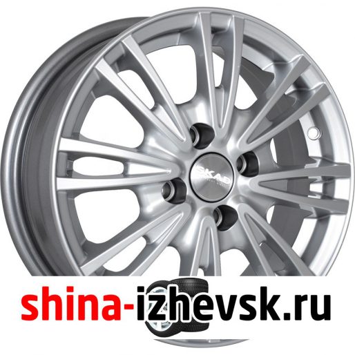 Колесный диск СКАД Пантера 6xR15 4×100 ET40 DIA60.1 серебристый в Ижевске